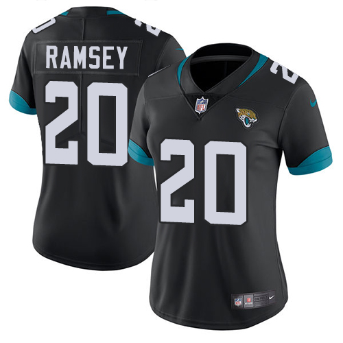 Nike Jaguars #20 Jalen Ramsey Black Alternate Women's Stitched NFL Vapor Untouchable Limited Jersey